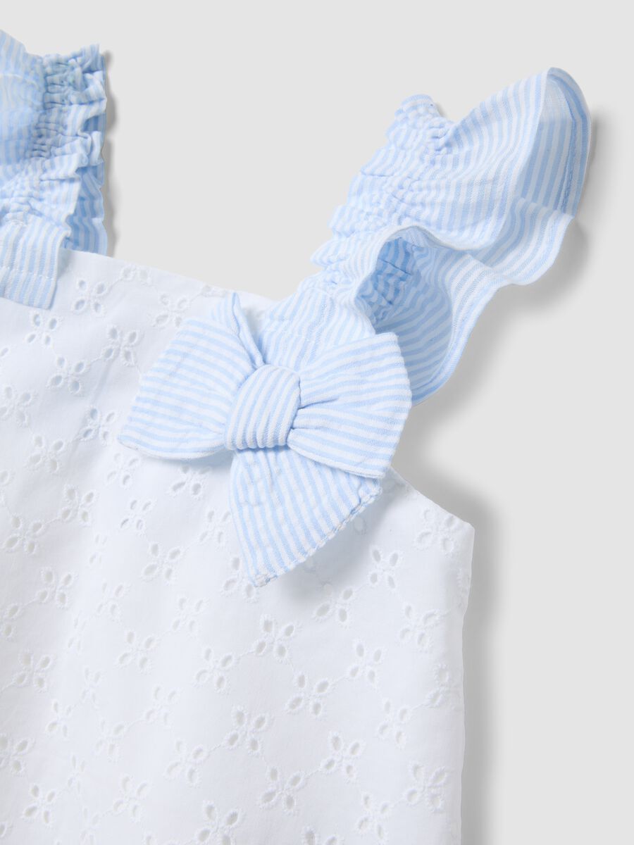 White pure cotton tank top with broderie anglaise and bow_2