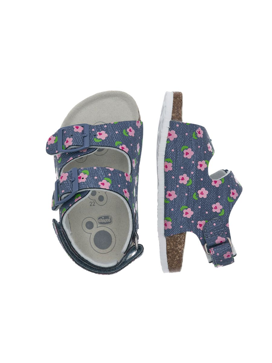 Flosty sandals with flowers print_1