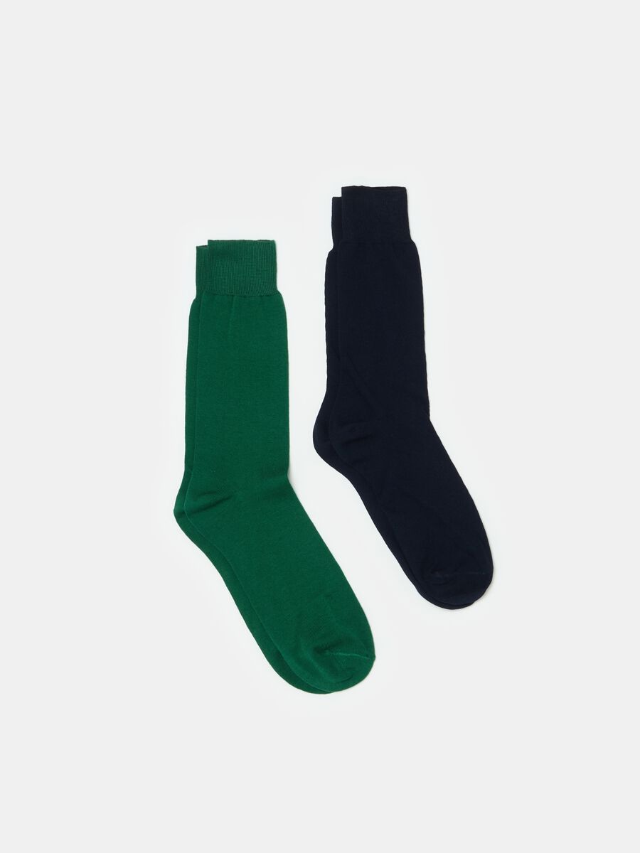 Two-pair pack short socks in organic cotton_0