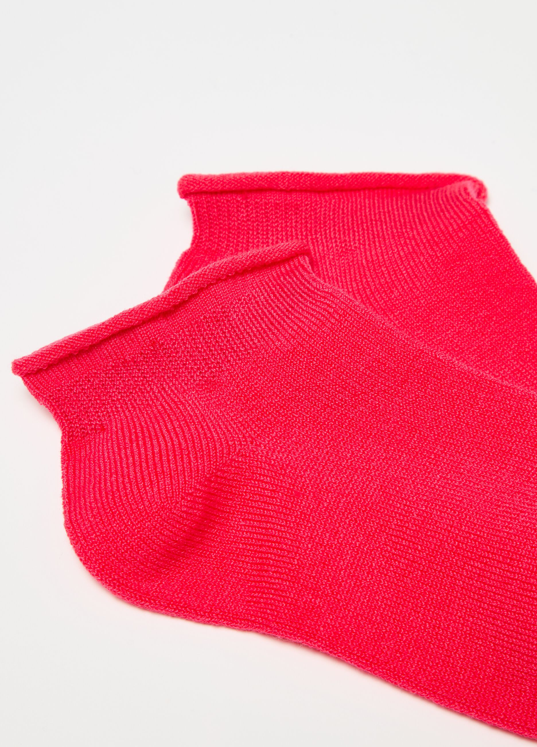 Pack cinco calcetines cortos en tejido elástico