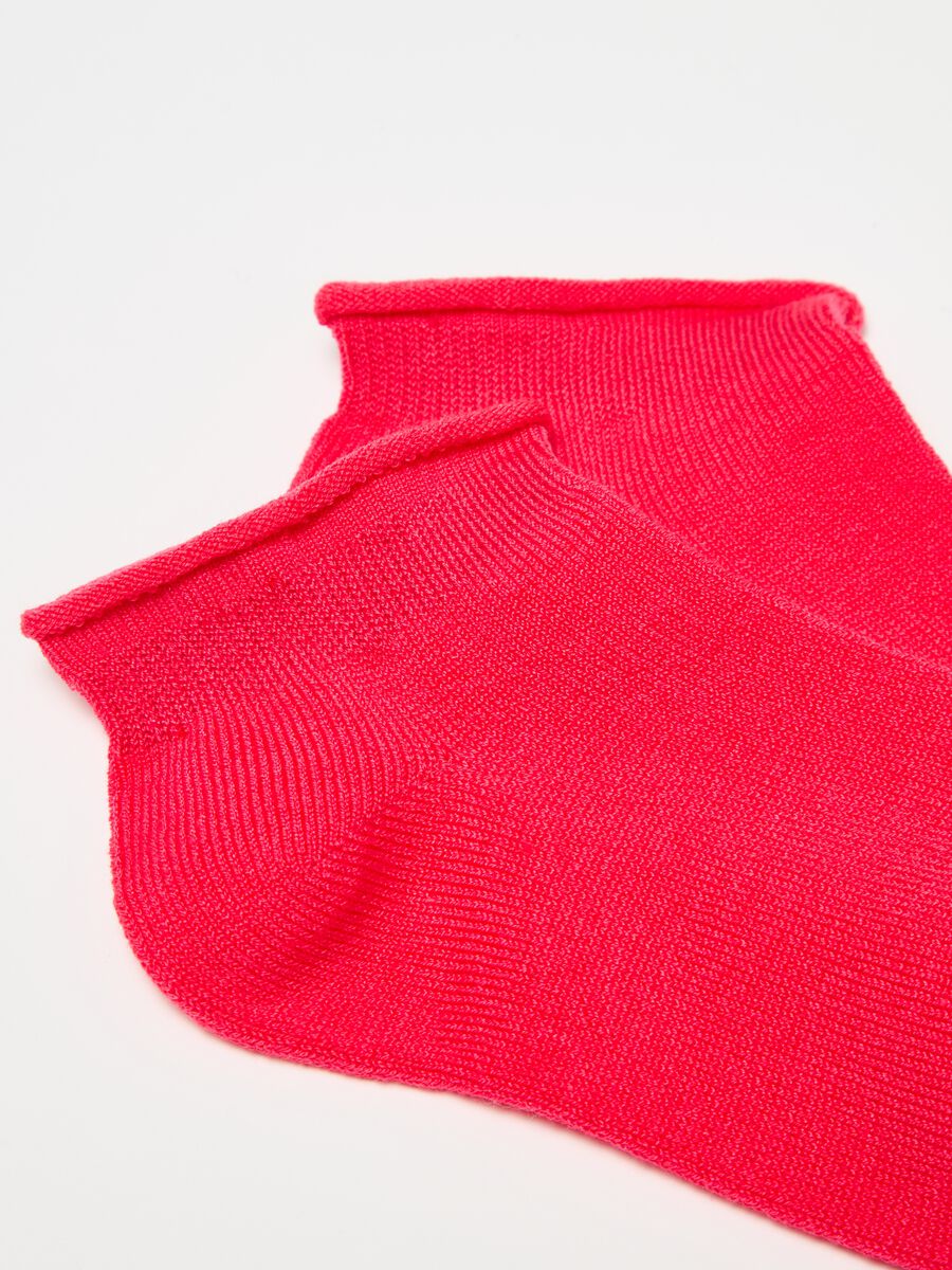 Pack cinco calcetines cortos en tejido elástico_2