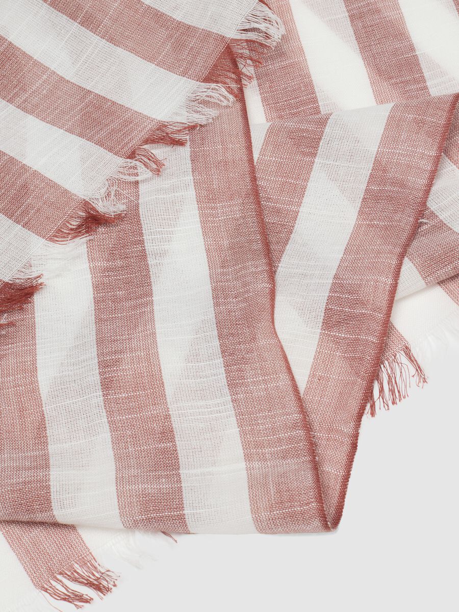 Pure cotton multicolour striped scarf_2