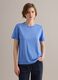 Hellblaues T-Shirt aus reinem Leinen mit kurzen &Auml;rmeln, Regular Fit_0