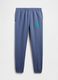 Blue Cotton Blend Trousers_3
