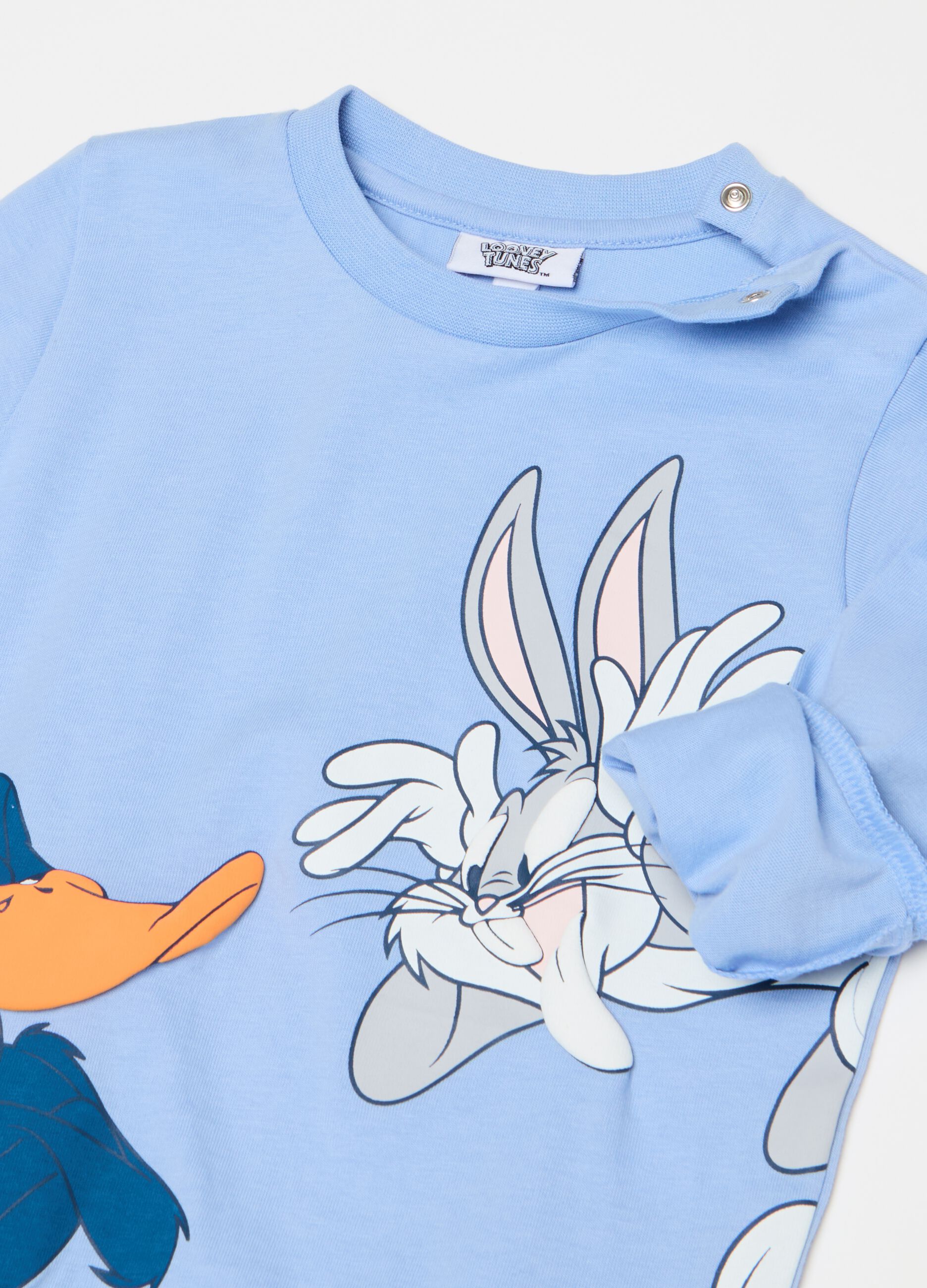 Pijama de algodón Bugs Bunny y Pato Lucas