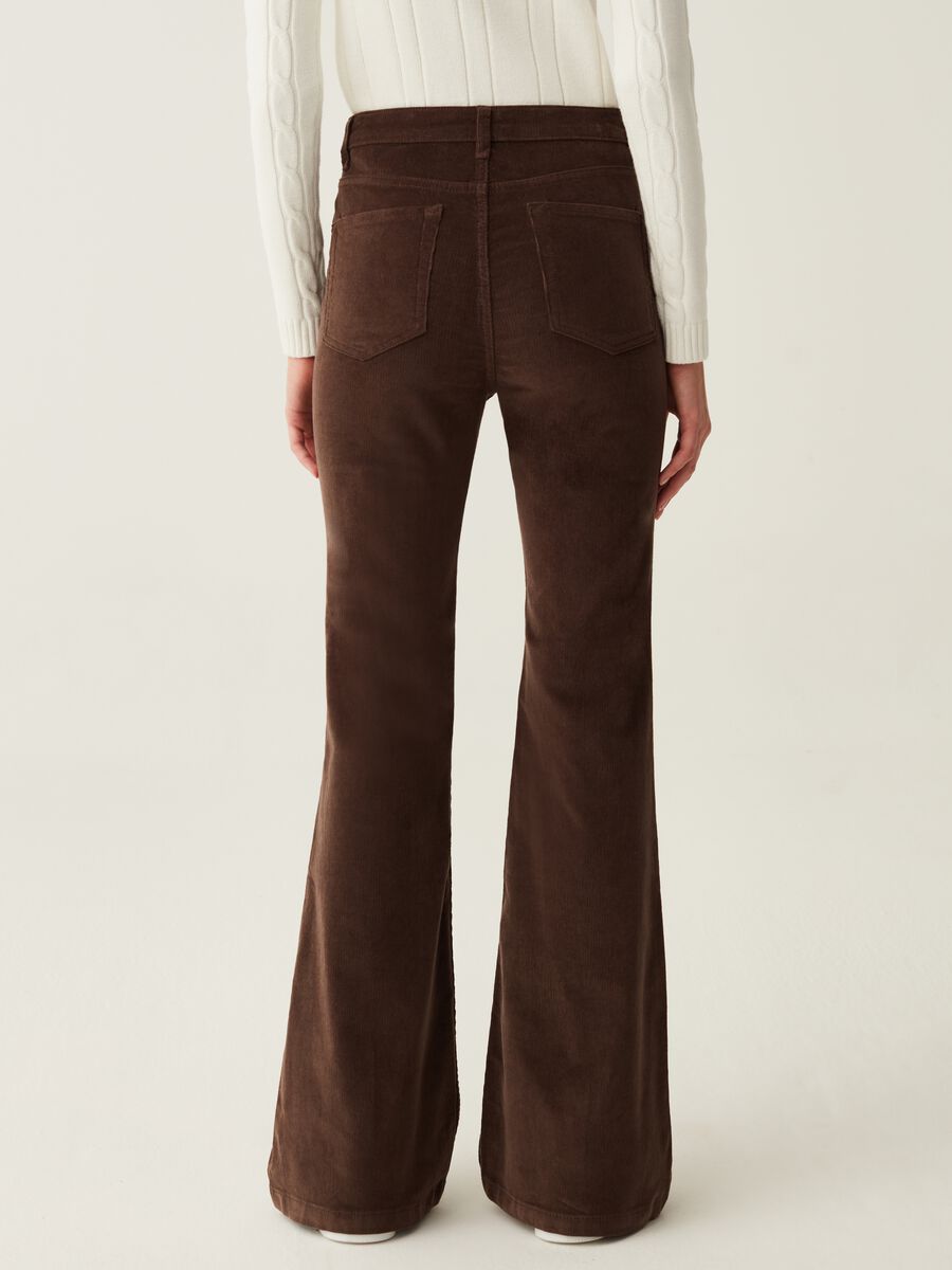 Flare-fit corduroy trousers_2