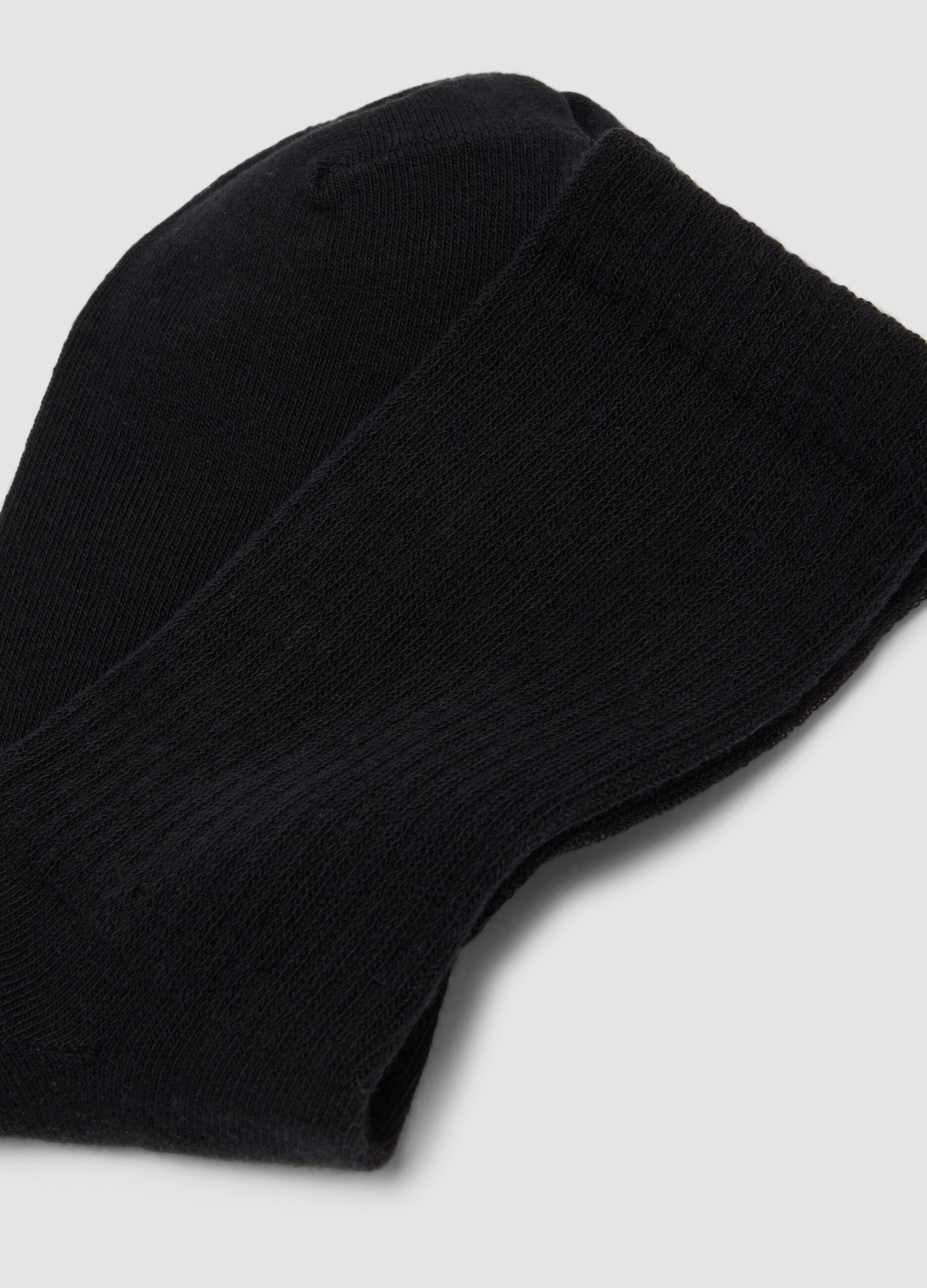 5er-Pack schwarze Sportsocken aus Bio-Baumwolle