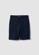 Boys&rsquo; blue pure cotton shorts, relaxed fit_3