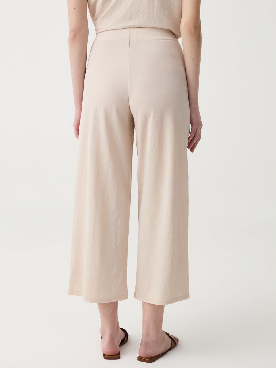 Wide-leg trousers with wraparound fastening_1