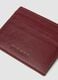 Red genuine leather card holder_1