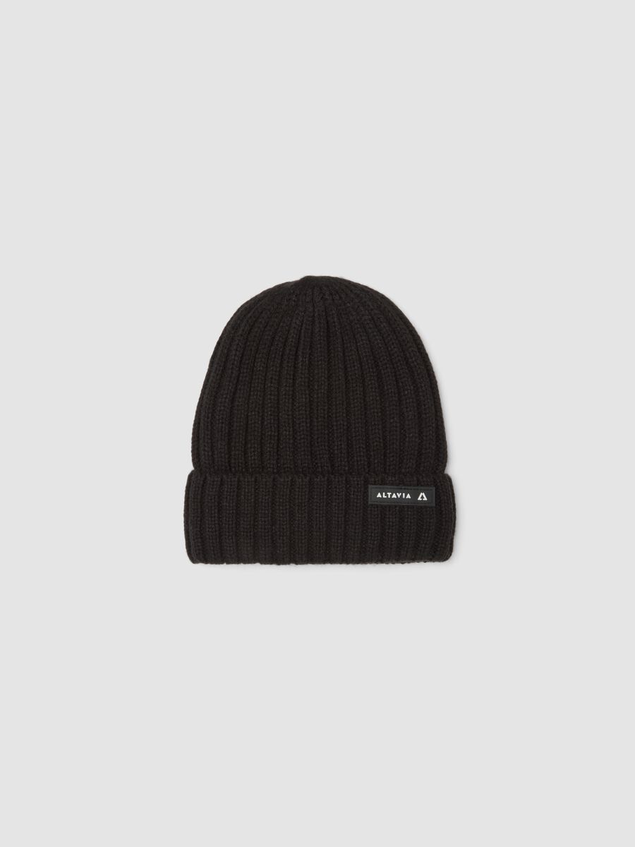 Rib-knit beanie with turn-up cuff ALTAVIA WITH DEBORAH COMPAGNONI_0