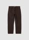 Brown pure cotton straight-fit jeans_4