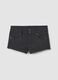 Graue Skinny-Fit-Shorts aus elastischer Viskose_0