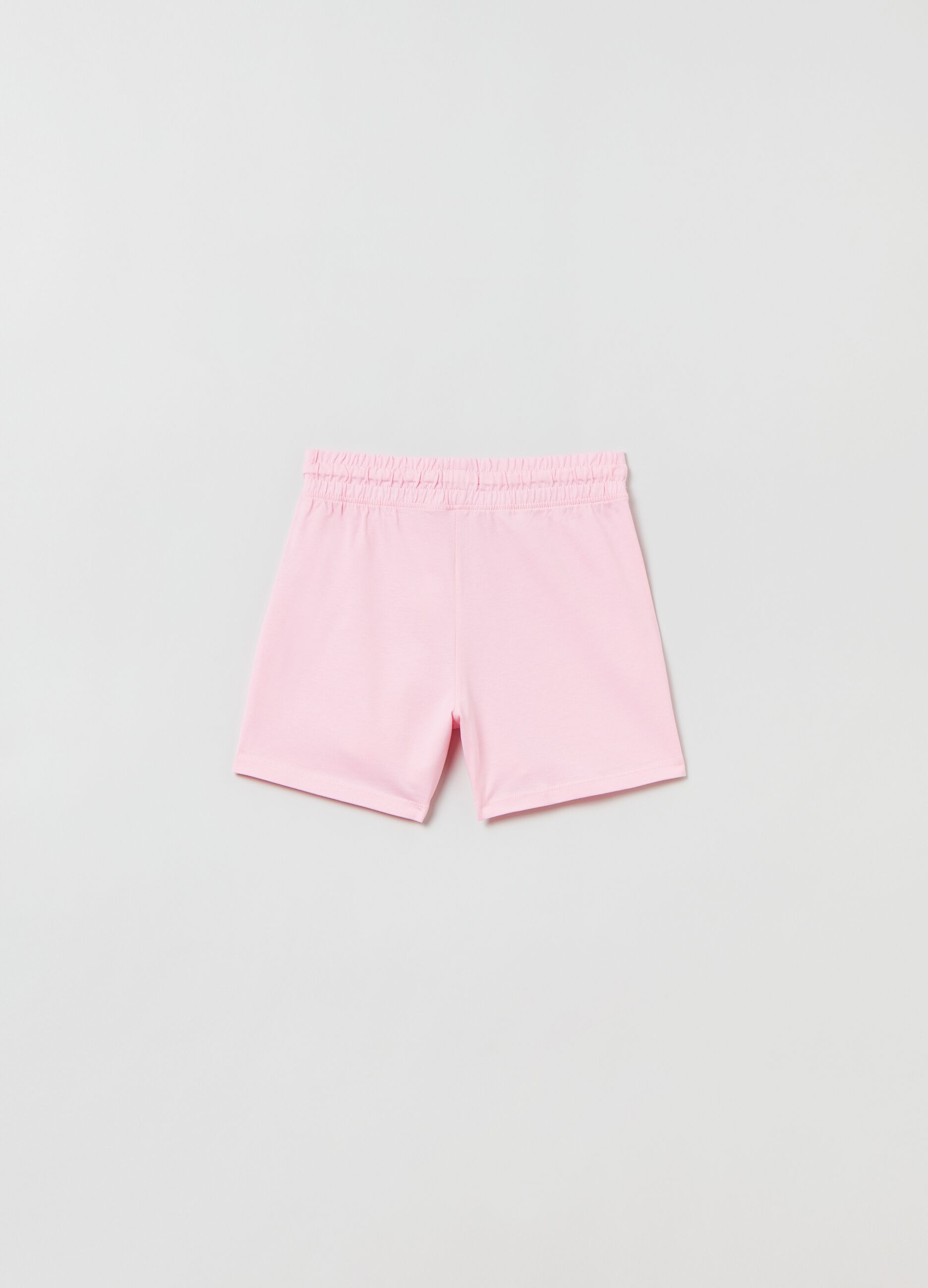 Shorts in jersey con coulisse