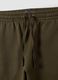 Green cotton-blend shorts with elasticated waist, regular fit_2