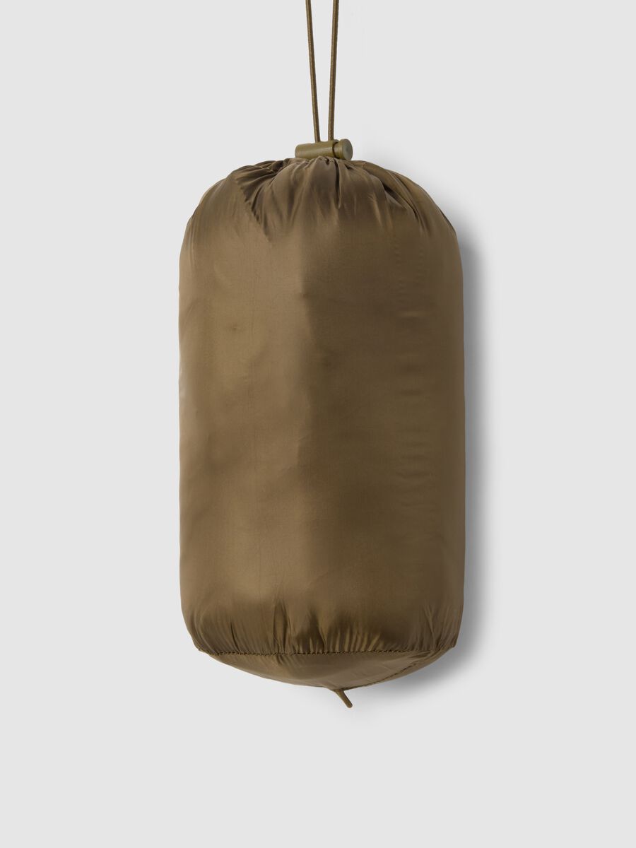 Brown padded gilet regular fit with zip_5