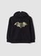 Black cotton-blend Batman print sweatshirt, regular fit_0