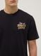 Black pure cotton relaxed-fit T-shirt with print_3