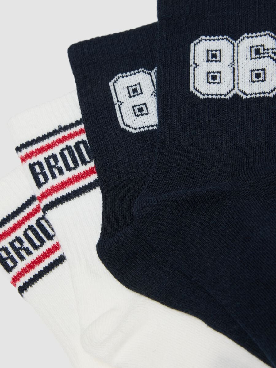 3-pack of multicolour boys&rsquo; short socks in organic stretch cotton_1
