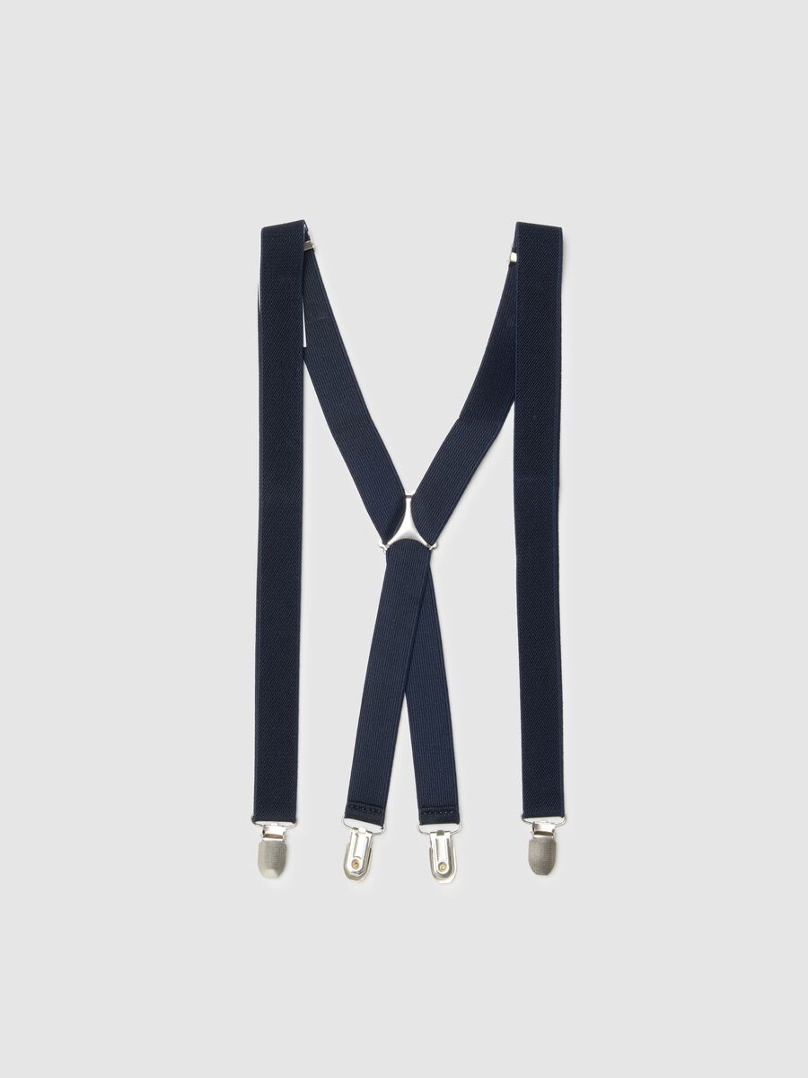 Blue braces with adjustable closure_0