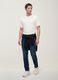 Dark blue stretch cotton denim jeans, regular fit_0