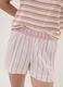 Pink striped organic cotton pyjama shorts_3