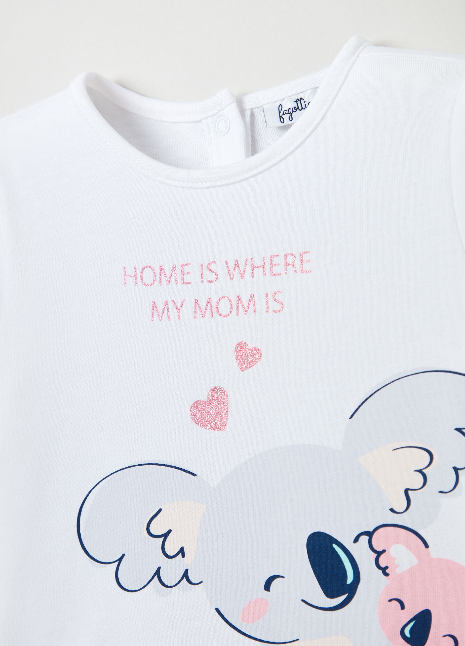 T-shirt con stampa motivo Festa della Mamma
