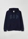 Full-zip fleece sweatshirt with logo embroidery_3