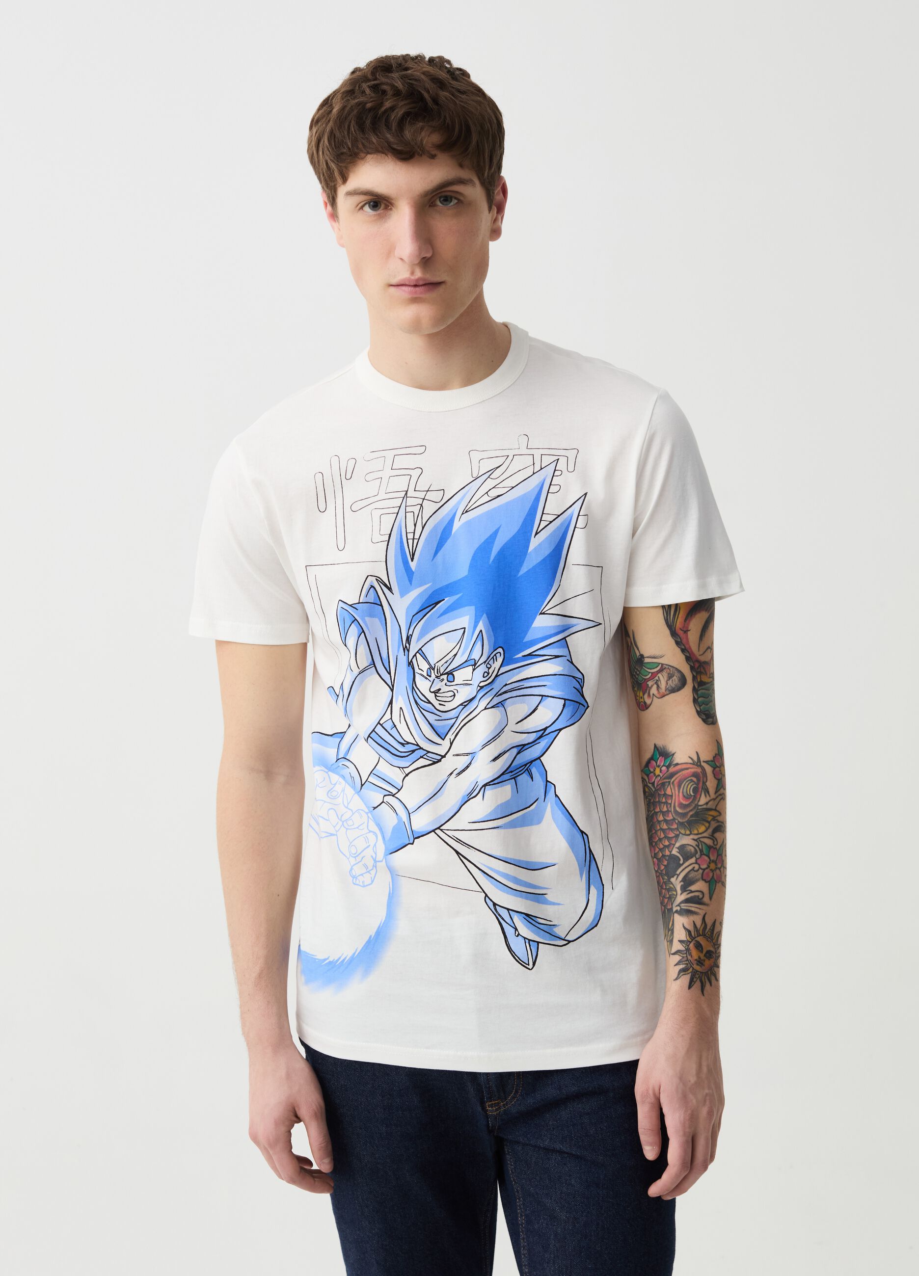 T-shirt with DragonBall Z Goku print