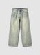 Vintage Wide-Leg Denim in Hellblau_0