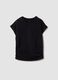 Girls' black stretch cotton slim fit t-shirt_3