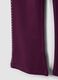 Leggings viola flare in cotone elasticizzato con borchie_3