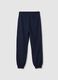 Boy's Blue Jogger Trousers in Pure Organic Cotton Regular Fit_4