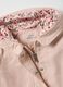 Casaco regular fit de menina em mistura de algod&atilde;o rosa com capuz e bordados_3