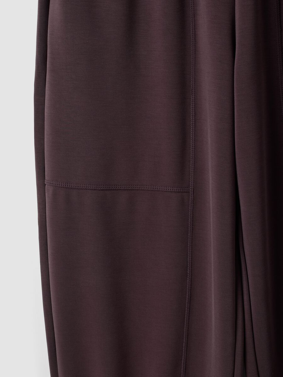 Purple stretch viscose joggers_8