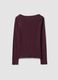 T-shirt viola in puro cotone con girocollo regular fit_6