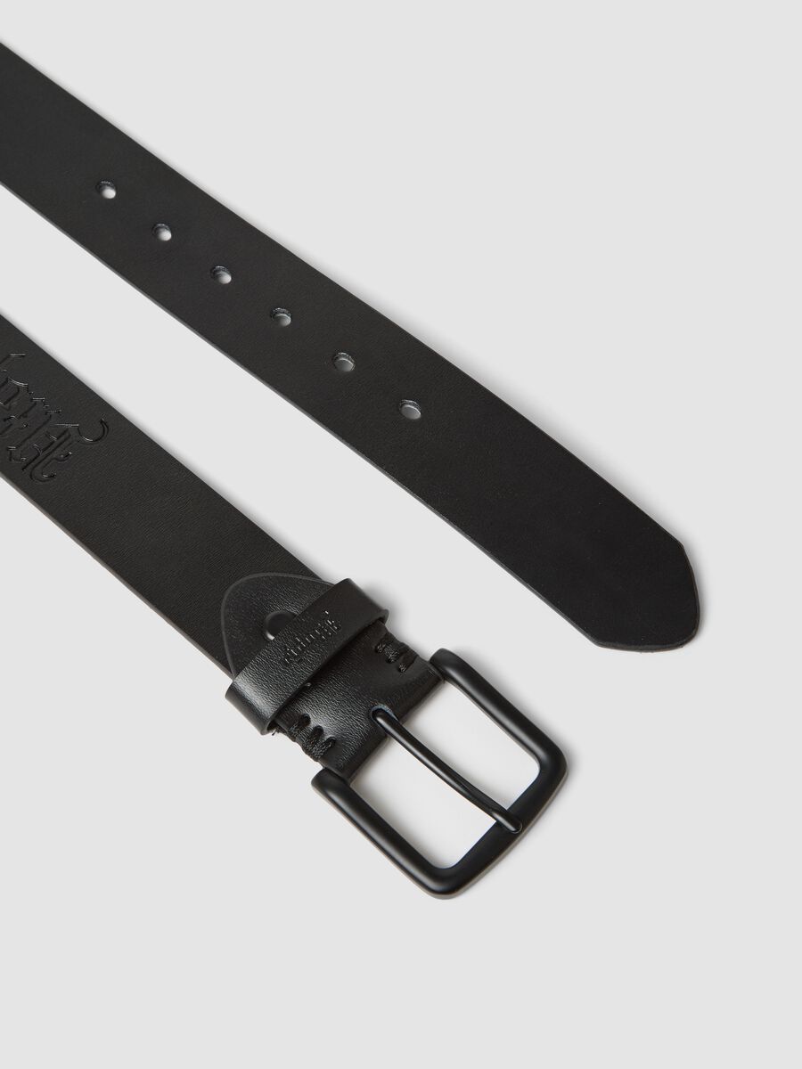 100% Real Leather Belt Black_1