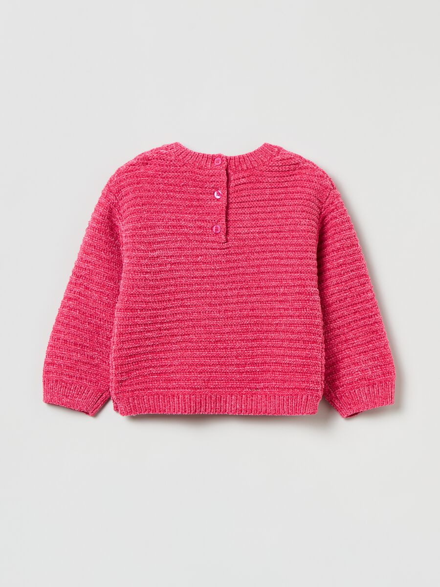 Ribbed chenille pullover_1