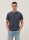 Blue pure cotton short sleeve T-shirt regular fit_0