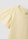 Girls&rsquo; yellow pure cotton regular-fit T-shirt with star_3