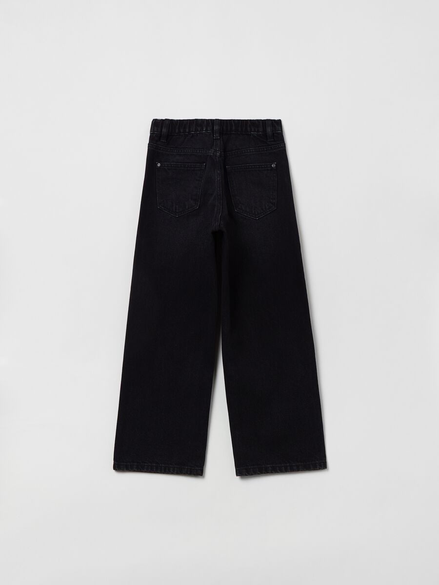 Culotte jeans with five pockets_1
