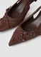 Brown slingback court shoes with heel and buckles_1