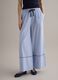 Light blue pure cotton palazzo trousers_1