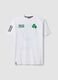 White pure cotton T-shirt with Boston Celtics logo_0