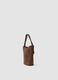 Brown stretch-fabric shoulder bag_2