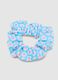 Multicoloured floral hair elastics bipack for girls_1