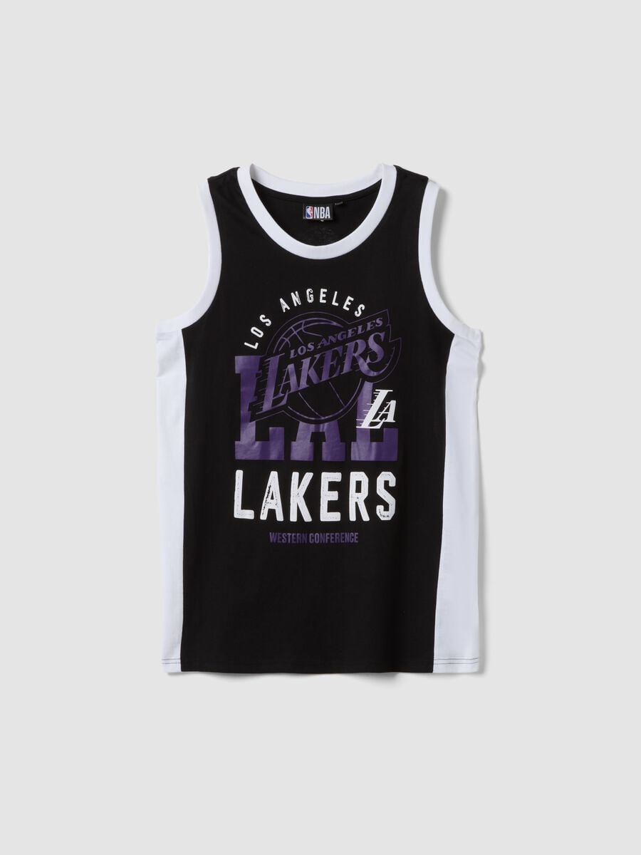 Schwarzes Tanktop aus reiner Baumwolle_3