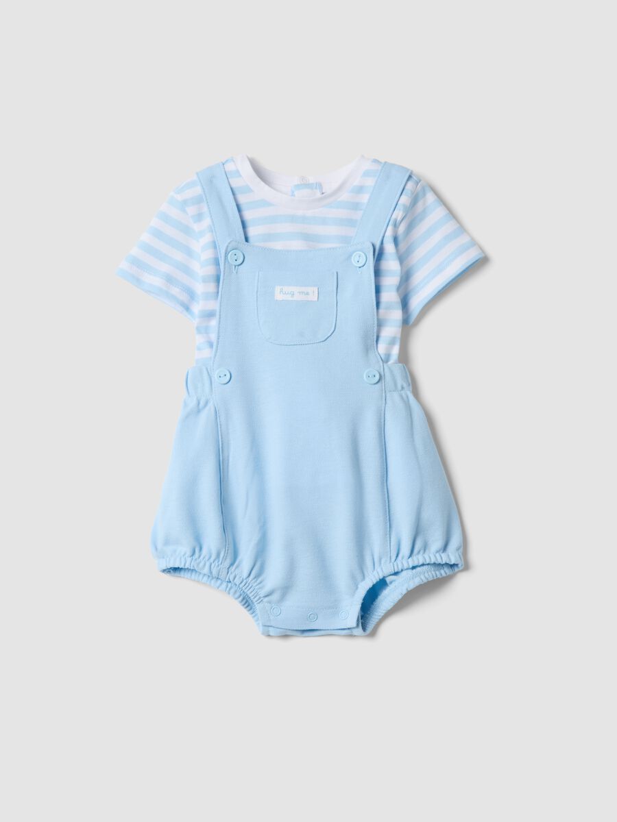 White and Blue Pure Cotton Set for Babies_0