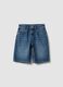 Boys&rsquo; blue denim shorts in pure cotton, regular fit_0