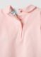 Baby girl pink pure cotton bodysuit with collar and print_3